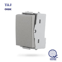T&J Orbik  3 Way 16AX 250V  Switch Matt Grey | W2711A-2 MSB