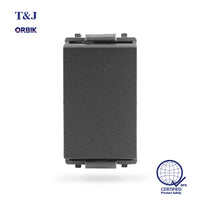 T&J Orbik 3 Way 16AX 250V Switch Matt Black | W2711A-2 SBL