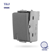 T&J Orbik W2711L-2 - 3 Way Switch w/ LED Indicator Matt Black (10 Pcs/ctn)