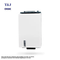 T&J Orbik 3 Way 16AX 250V Switch, Blue LED w/ Full Bridge Chip White | W2711L-2