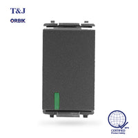 T&J Orbik 1 Way 16AX 250V Switch Matt Black | W2711 SBL