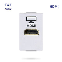 T&J Orbik HDMI Socket  Module White | W8201HDMI