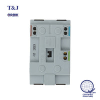 T&J Orbik 2 Gang 16A 250V 2-Pin + Earth Euro-American Socket Module White | W8416V2